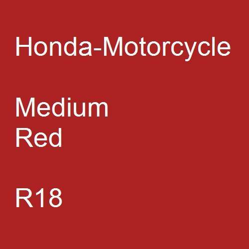 Honda-Motorcycle, Medium Red, R18.